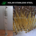 Acrylic Interior Stair Railings Stainless Steel Crystal Balustrade Supplier